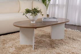 Sable velencei dió–fehér dohányzóasztal