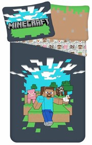 Minecraft ágyneműhuzat 140×200cm, 70×90 cm