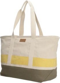Bézs-zöld nagy strandtáska „Sailor”