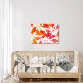 Kép - Narancssárga levelek (70x50 cm)