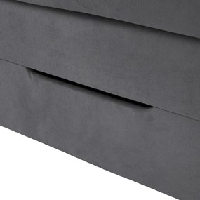 Boxspring ágy, 180x200, szürke, APRIL