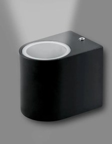 POLUX 303349 BOSTON Modern Kültéri Fali Lámpa Fekete GU10 IP44