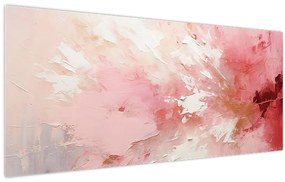 Kép - Rózsaszín absztrakt (120x50 cm)