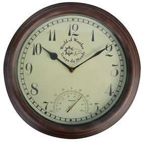 Time kültéri falióra hőmérővel - Esschert Design