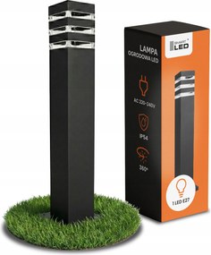 Led Kerti Lámpa Oszlop 60cm E27 Fekete Modern Erős Prémium 230V