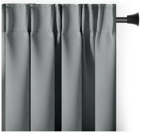Szürke sötétítő termo függöny 140x245 cm Pleat – Restilo