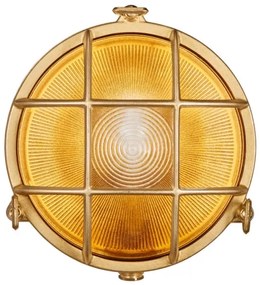 Nordlux - Kültéri fali lámpatest POLPERRO 1xE27/12,5W/230V IP64 sárgaréz