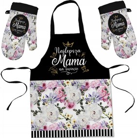 Anyák Napja Ajándék Szett: Kötény Sütőkesztyű