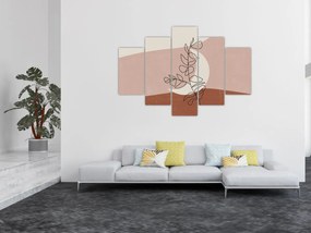 Kép - Boho levelek N⁰2 (150x105 cm)