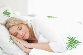 Aloe Vera Essence Szett, mikroszálas párna 50x70 cm és steppelt paplan 350g/nm, 140x200 cm