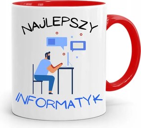 Piros Bögre Informatika Programozó Ajándék fényképes nyomtatással