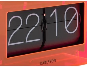 Karlsson 5976OR design fali/asztali billenő óranarancssárga, 21 cm