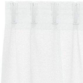 Függönyök függönyökkel 2 pcs Fehér 140x140cm Poliészter