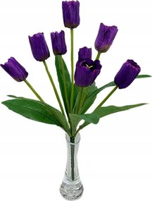 Tulipán csokor 36 cm lila