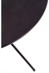 HOMORA fekete étkezőasztal