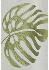 Fehér-zöld voile fényáteresztő függöny 135x245 cm – Sehlbach