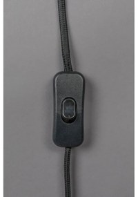 Fekete-fehér asztali lámpa textil búrával (magasság 62 cm) Elon – Dutchbone