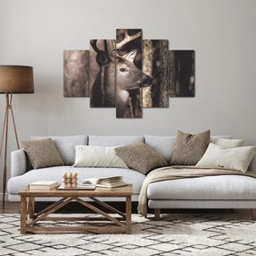 Kép - Szarvas az erdőben (150x105 cm)