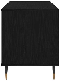 Rekord Szekrény Fekete Tölgy 100x38x48 cm Mérnök Fa