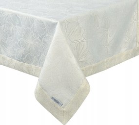 Abrosz Lilian 145x400 cm krémszínű dekoratív levelek prémium asztalra Boho