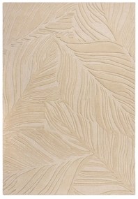 Bézs gyapjú szőnyeg 200x290 cm Lino Leaf – Flair Rugs