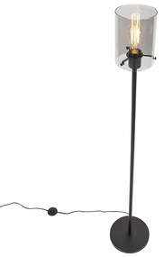 Design állólámpa fekete füstüveggel - Dome