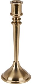 Dekoratív gyertyatartó 8x8x22cm, szín: arany, 22 cm