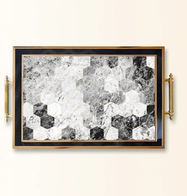 Üveg tálca, 38×24 cm – TPA9822