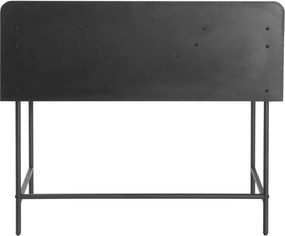 Számítógépasztal, tölgy/fekete, KOMPUS