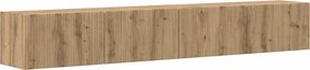 vidaXL TV Fali Szekrény 2 pcs Művészi tölgy 98 x 31 x 29,5 cm Faanyag