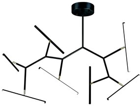 Zambelis 2072 - LED Dimmelhető csillár rúdon LED/68W/230V fekete