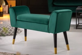 Design ülőpad Dafina 90 cm bársony smaragdzöld
