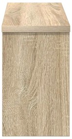 Fali Kabáthorog polcokkal sonoma tölgy 50 x 16 x 26 cm Faanyag