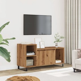 kézműves tölgy színű szerelt fa TV-szekrény 100x35x55 cm