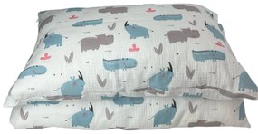 Muszlin baba ágynemű ANIMAL 90x135cm Ágynemű mérete: 90x135 cm, A csomag tartalma: Készletcsomagolás