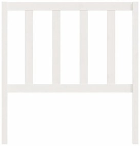fehér tömör fenyőfa ágyfejtámla 81 x 4 x 100 cm