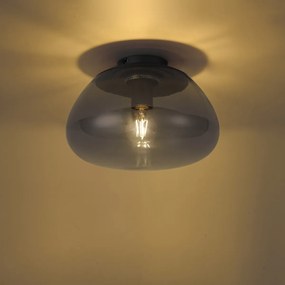Design mennyezeti lámpa antracit füstüveggel - Giselle