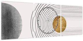 Kép - Rusztikus boltívek N⁰1 (órával) (90x30 cm)