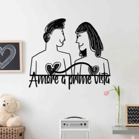 Amore fém fali dekoráció, 56×49 cm