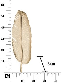 Leaf aranyszínű dekoráció, 55,5 x 18 cm - Mauro Ferretti