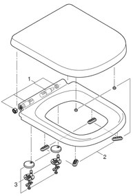 GROHE 39462000 - WC szett EURO CERAMIC 67,5 x 37,4 x 77,4 cm kerámia/fehér