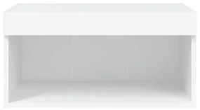 fehér TV-szekrény LED-világítással 60 x 30 x 30 cm