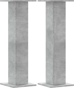 vidaXL 2 db betonszürke szerelt fa növénytartó állvány 30 x 30 x 95 cm