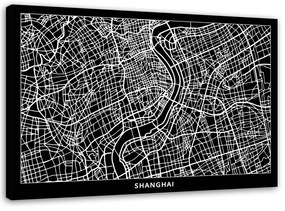 Gario Vászonkép Sanghaj város terve Méret: 60 x 40 cm
