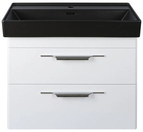 TMP LUX 100 fali fürdőszobabútor - CeraStyle SHARP FEKETE mosdóval - 100 x 48 cm