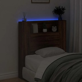 Fejtámla polcokkal Barna Tölgy 100 x 16,5 x 103,5 cm Faanyag