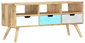 tömör mangófa TV-szekrény 110 x 35 x 48 cm
