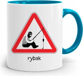 Kék Bögre Horgászoknak Ajándék fényképes nyomtatással