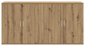 2 db-os oldalpultok, artisztikus tölgy, 79x38x80 cm, mérnöki fa