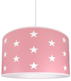 LAMPDAR Gyereklámpa STARS PINK 1xE27/60W/230V SA0304